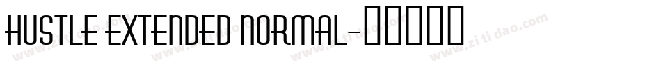 Hustle Extended Normal字体转换